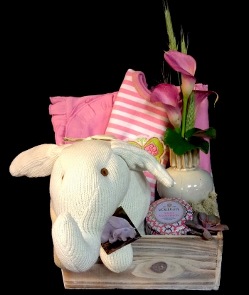 BABY GIFT CRATE - PINK BABY GIFT CRATE - PINK